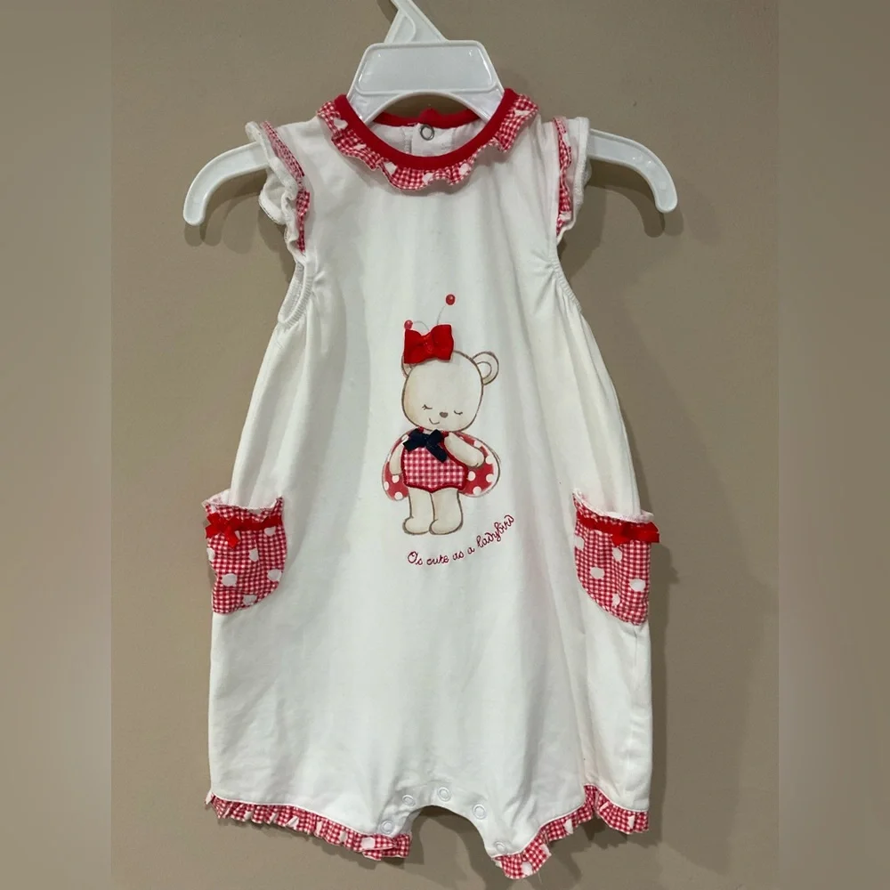 🌼🌼Mayoral Baby’s Newborn Adorned Bodysuit, Size 12 mo